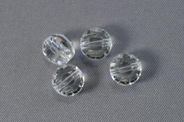 4pc GORGEOUS SPARKLY No 5100 8mm FLAT ROUND SWAROVSKI CRYSTAL LOOSE BEADS